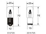 T25 Tubular Bulbs