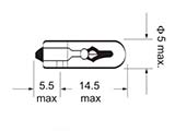 T5 bulb flat plug